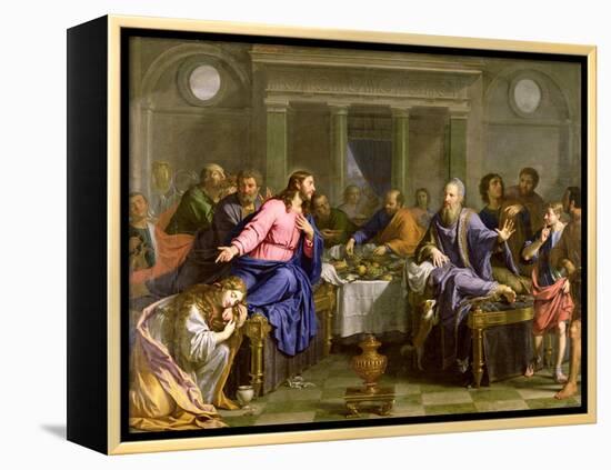Christ in the House of Simon the Pharisee, C.1656-Philippe De Champaigne-Framed Premier Image Canvas