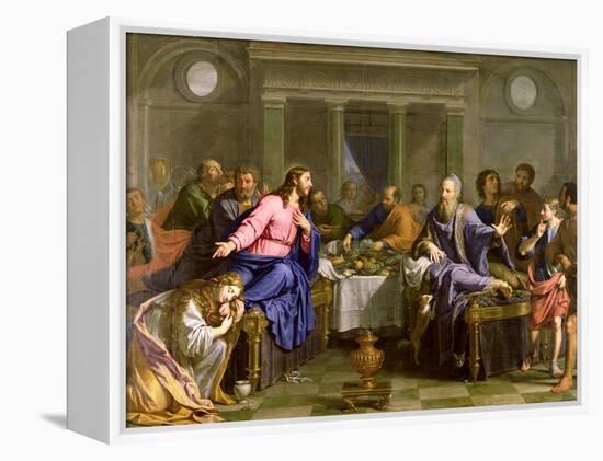 Christ in the House of Simon the Pharisee, C.1656-Philippe De Champaigne-Framed Premier Image Canvas