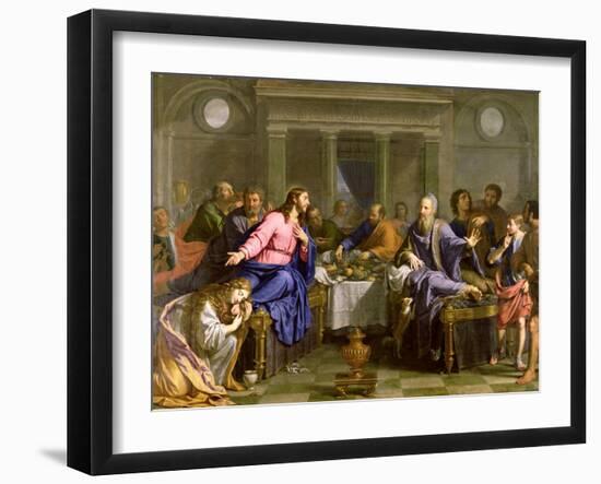 Christ in the House of Simon the Pharisee, C.1656-Philippe De Champaigne-Framed Giclee Print