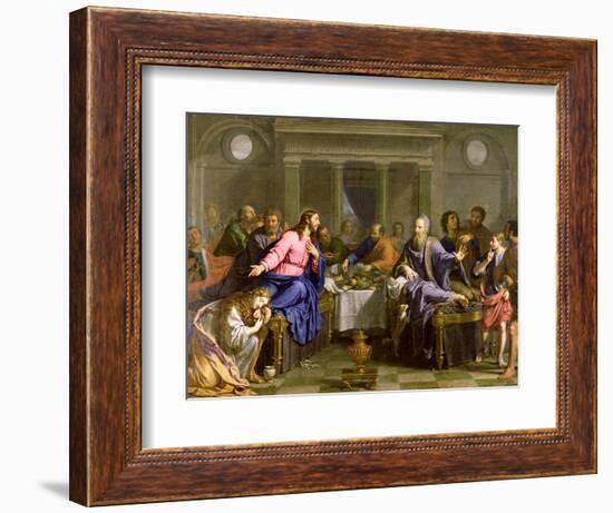 Christ in the House of Simon the Pharisee, C.1656-Philippe De Champaigne-Framed Giclee Print