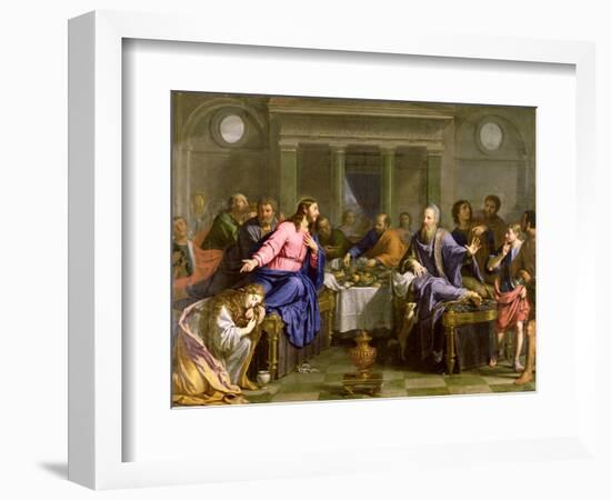 Christ in the House of Simon the Pharisee, C.1656-Philippe De Champaigne-Framed Giclee Print