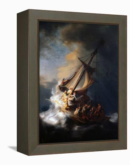 Christ in the Storm on the Lake of Galilee, 1633-Rembrandt van Rijn-Framed Premier Image Canvas