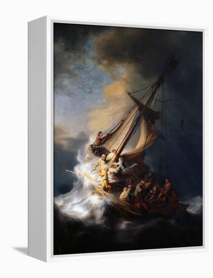 Christ in the Storm on the Lake of Galilee, 1633-Rembrandt van Rijn-Framed Premier Image Canvas