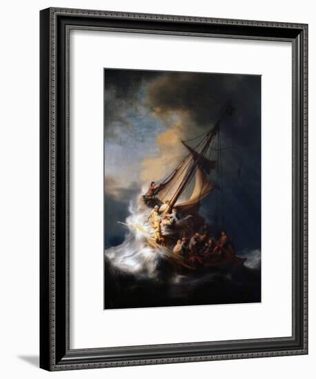 Christ in the Storm on the Lake of Galilee, 1633-Rembrandt van Rijn-Framed Giclee Print