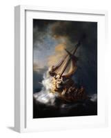 Christ in the Storm on the Lake of Galilee, 1633-Rembrandt van Rijn-Framed Giclee Print