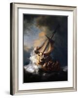 Christ in the Storm on the Lake of Galilee, 1633-Rembrandt van Rijn-Framed Giclee Print