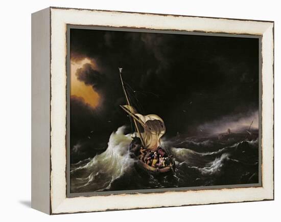 Christ in the Storm on the Sea of Galilee, 1695-Ludolf Backhuysen-Framed Premier Image Canvas