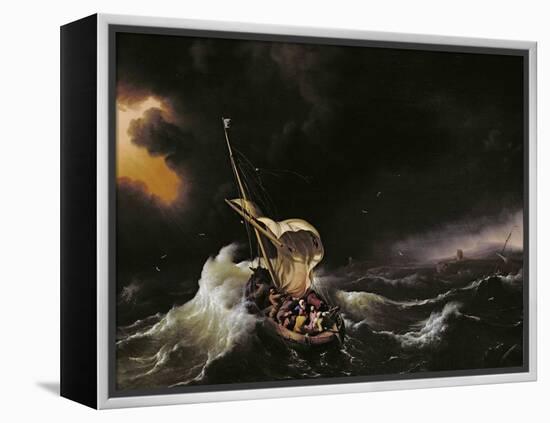 Christ in the Storm on the Sea of Galilee, 1695-Ludolf Backhuysen-Framed Premier Image Canvas