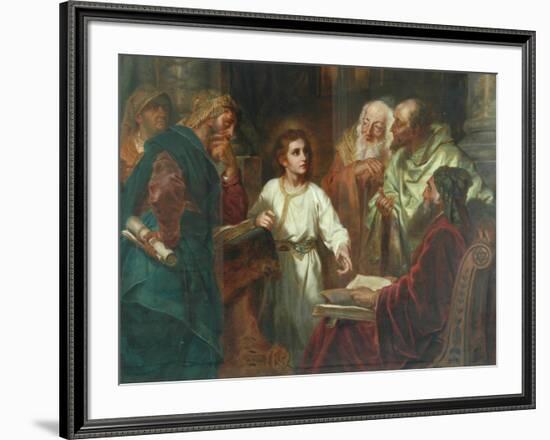 Christ In The Temple-A. Forti-Framed Giclee Print