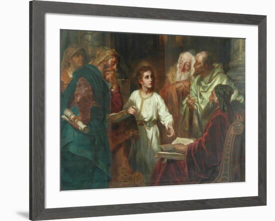 Christ In The Temple-A. Forti-Framed Giclee Print