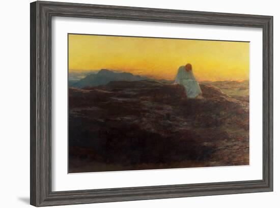 Christ in the Wilderness, 1898-Briton Rivière-Framed Giclee Print