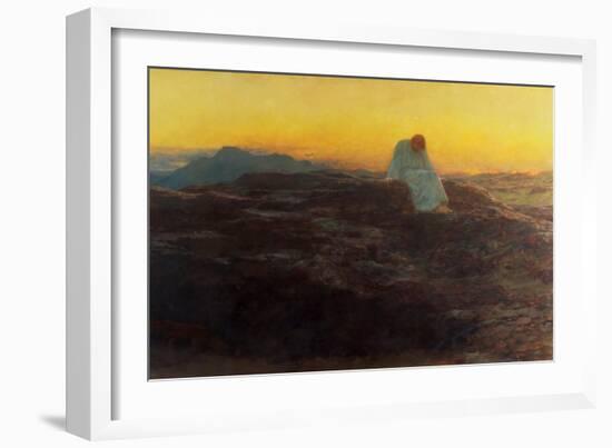 Christ in the Wilderness, 1898-Briton Rivière-Framed Giclee Print