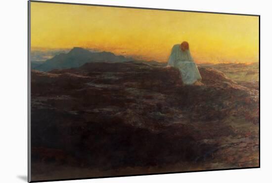 Christ in the Wilderness, 1898-Briton Rivière-Mounted Giclee Print