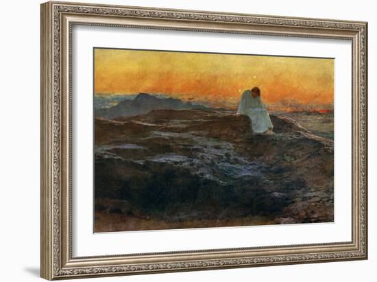 Christ in the Wilderness, 1898-Briton Riviere-Framed Giclee Print