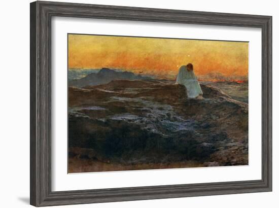 Christ in the Wilderness, 1898-Briton Riviere-Framed Giclee Print