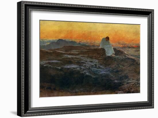 Christ in the Wilderness, 1898-Briton Riviere-Framed Giclee Print