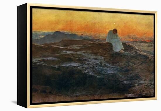 Christ in the Wilderness, 1898-Briton Riviere-Framed Premier Image Canvas