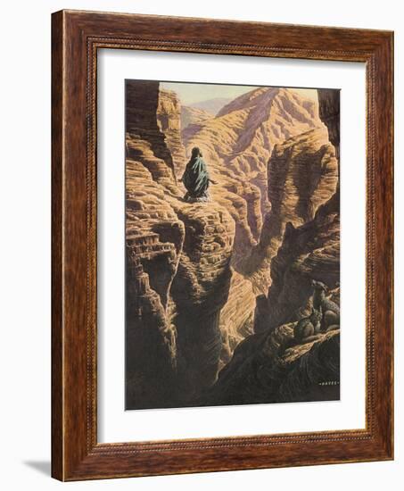 Christ in the Wilderness-Jack Hayes-Framed Giclee Print