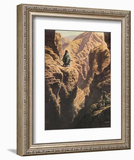 Christ in the Wilderness-Jack Hayes-Framed Giclee Print