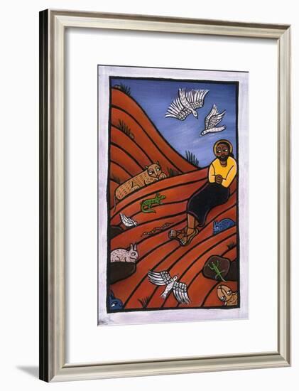 Christ in the Wilderness-Laura James-Framed Giclee Print