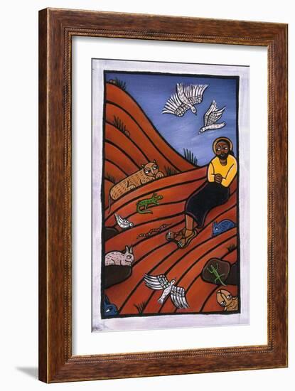 Christ in the Wilderness-Laura James-Framed Giclee Print