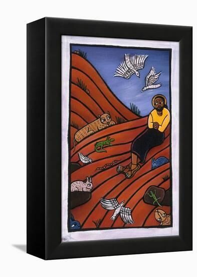 Christ in the Wilderness-Laura James-Framed Premier Image Canvas