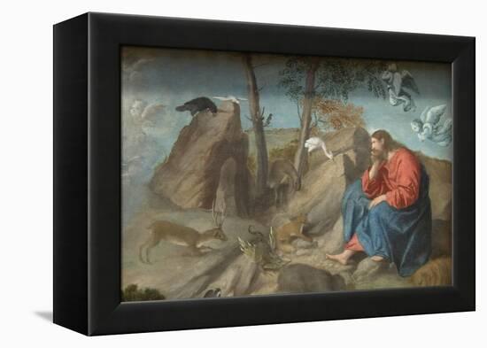 Christ in the Wilderness-Moretto Da Brescia-Framed Stretched Canvas