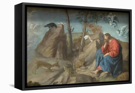 Christ in the Wilderness-Moretto Da Brescia-Framed Stretched Canvas