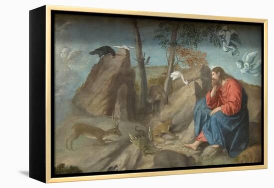 Christ in the Wilderness-Moretto Da Brescia-Framed Stretched Canvas