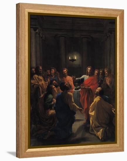 Christ Instituting the Eucharist, or the Last Supper, 1640-Nicolas Poussin-Framed Premier Image Canvas