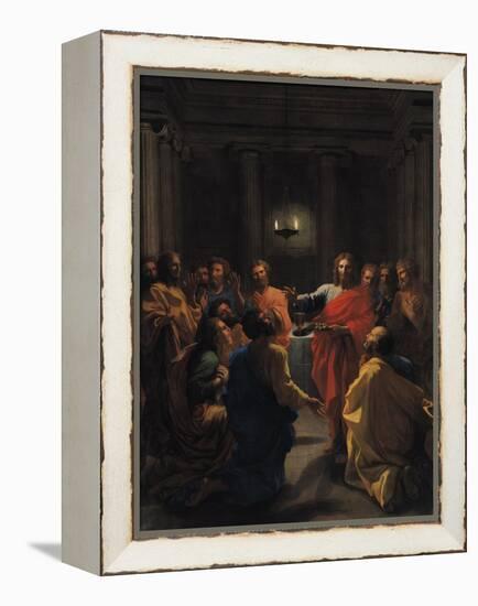 Christ Instituting the Eucharist, or the Last Supper, 1640-Nicolas Poussin-Framed Premier Image Canvas