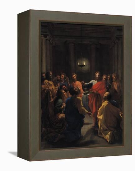 Christ Instituting the Eucharist, or the Last Supper, 1640-Nicolas Poussin-Framed Premier Image Canvas