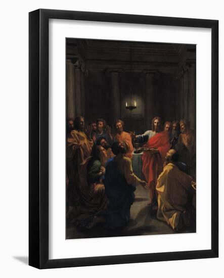 Christ Instituting the Eucharist, or the Last Supper, 1640-Nicolas Poussin-Framed Giclee Print