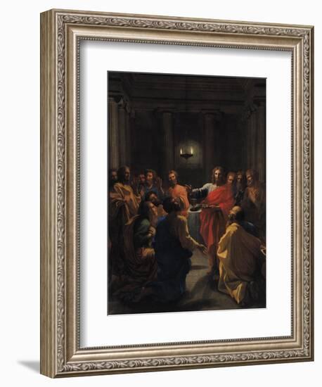 Christ Instituting the Eucharist, or the Last Supper, 1640-Nicolas Poussin-Framed Giclee Print