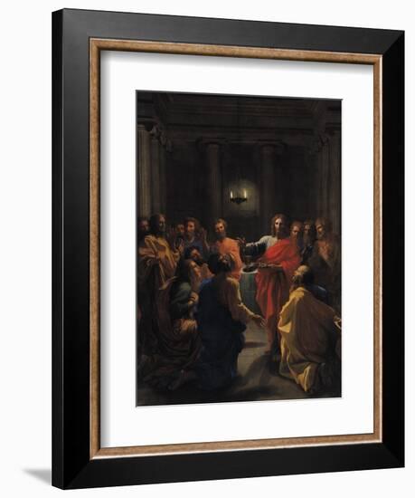 Christ Instituting the Eucharist, or the Last Supper, 1640-Nicolas Poussin-Framed Giclee Print