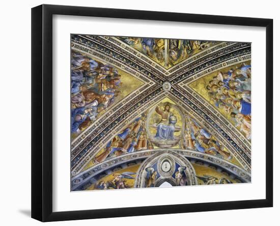 Christ Judge Amongst Angels, Apostles and Prophets, 1447-1504-Fra Angelico-Framed Giclee Print