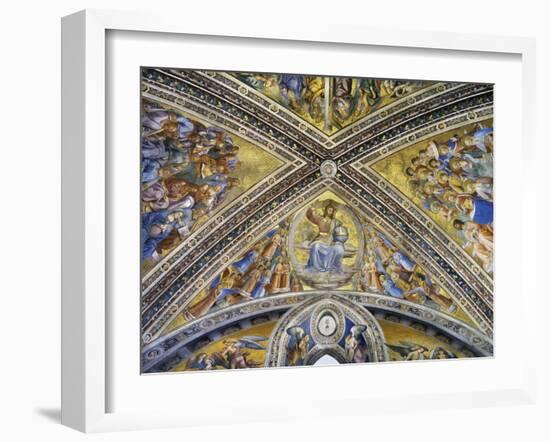 Christ Judge Amongst Angels, Apostles and Prophets, 1447-1504-Fra Angelico-Framed Giclee Print