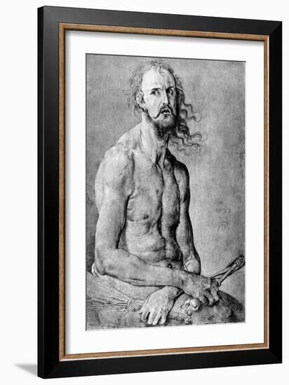 Christ, Man of Sorrow, with Durer?S Features, 1522-Albrecht Durer-Framed Giclee Print