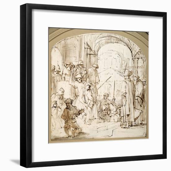 Christ Mocked-Rembrandt van Rijn-Framed Giclee Print