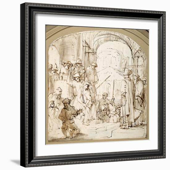 Christ Mocked-Rembrandt van Rijn-Framed Giclee Print