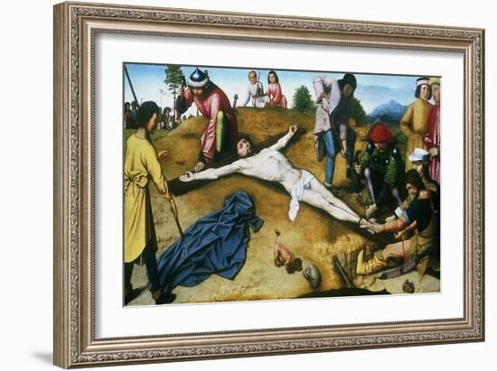 Christ Nailed to the Cross, C1481-Gerard David-Framed Giclee Print