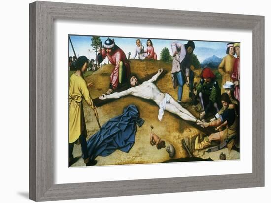 Christ Nailed to the Cross, C1481-Gerard David-Framed Giclee Print