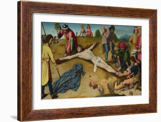 Christ Nailed to the Cross, Ca 1481-Gerard David-Framed Giclee Print