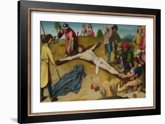 Christ Nailed to the Cross, Ca 1481-Gerard David-Framed Giclee Print
