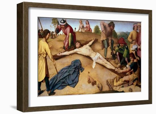 Christ Nailed to the Cross-Jacques-Louis David-Framed Giclee Print