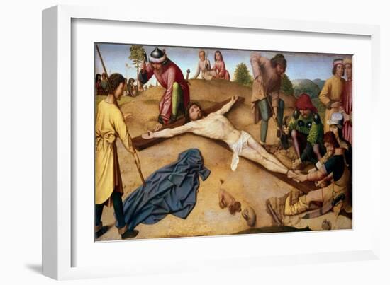 Christ Nailed to the Cross-Jacques-Louis David-Framed Giclee Print