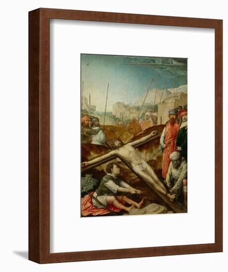 Christ nailed to the cross-Juan de Flandes-Framed Giclee Print