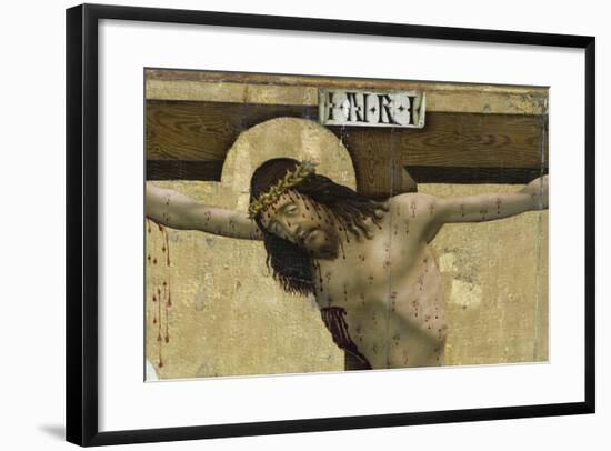 Christ on Cross, Detail from Altarpiece of Prejmer Fortified Church-null-Framed Giclee Print