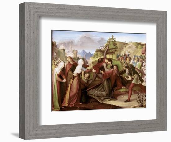 Christ on His Way to Golgotha-W. Von Schadow-Framed Giclee Print