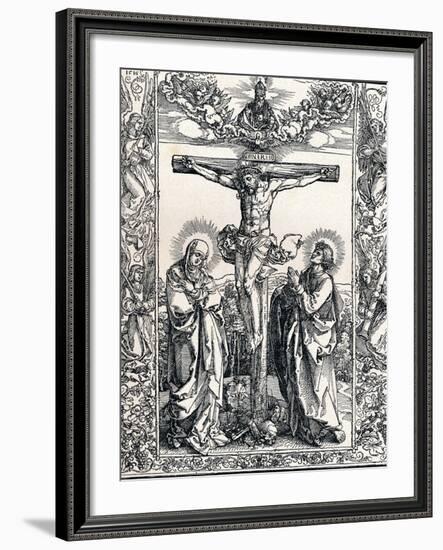 Christ on the Cross, 1516-Albrecht Dürer-Framed Giclee Print